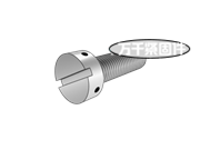 開(kāi)槽圓柱頭帶兩孔螺釘 細(xì)牙 AN 115801/115901