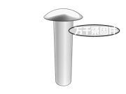 平圓頭鉚釘 ASME B18.1.1