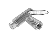 內六角凹端緊定螺釘 ASME B18.3